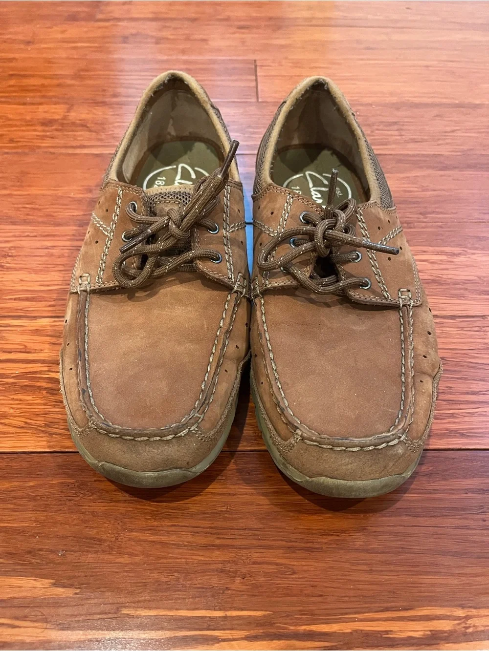 Clarks Men’s Brown Suede Boat Shoes